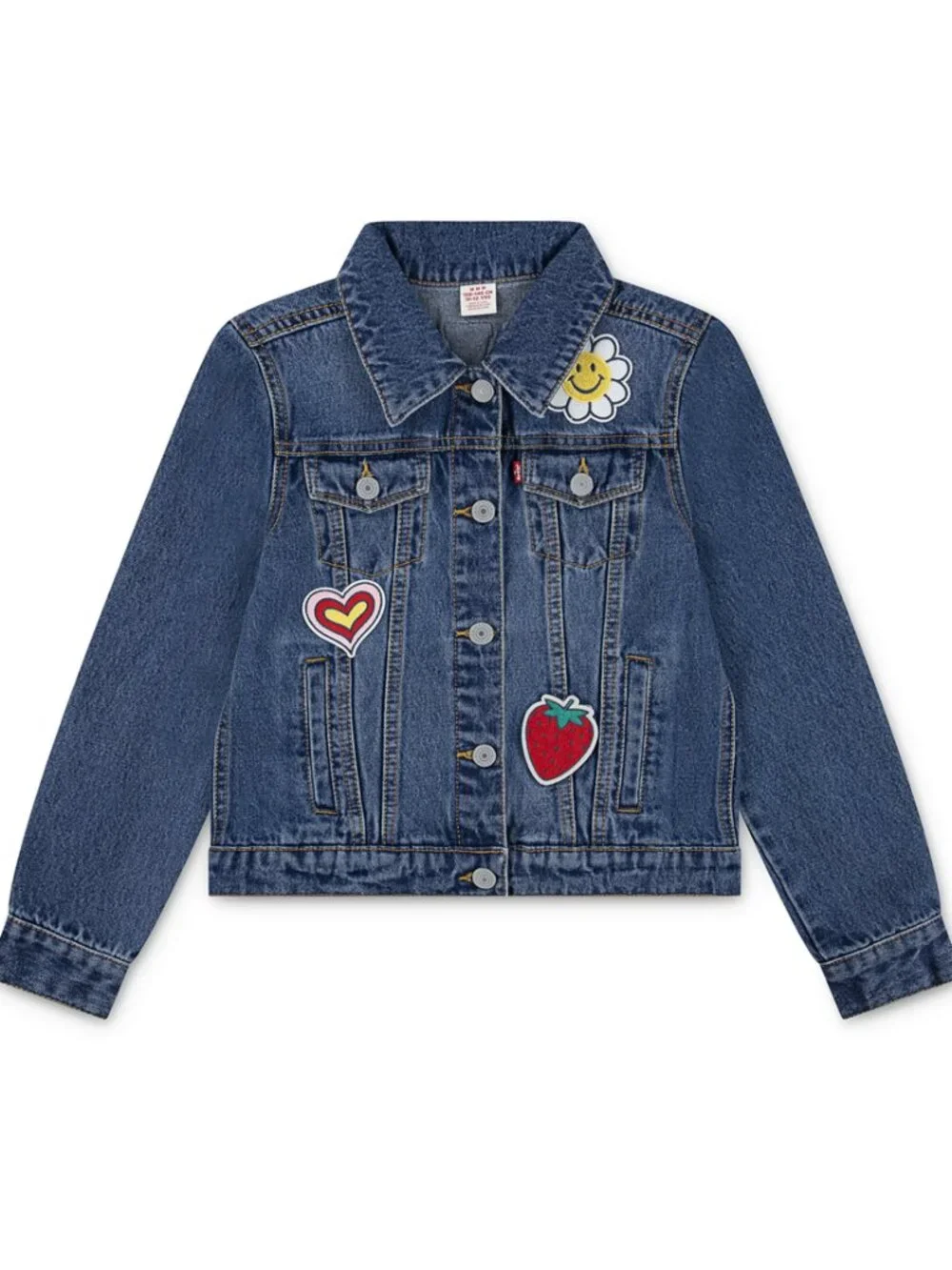 Levi's® Girls  Denim Trucker Jacket with Patches & Levi's Top Great for School!